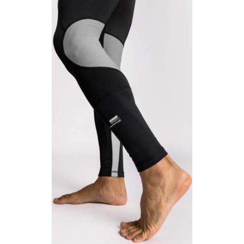 Legginsy Venum Adrenaline, czarno-srebrne