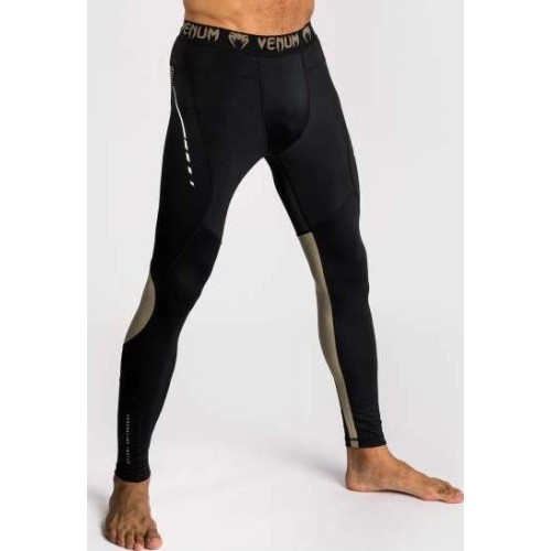 Legginsy sportowe Venum Adrenaline - czarny/piaskowy