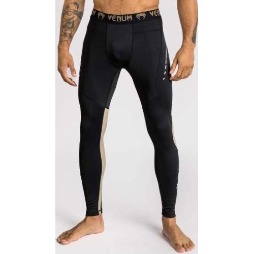 Legginsy sportowe Venum Adrenaline - czarny/piaskowy