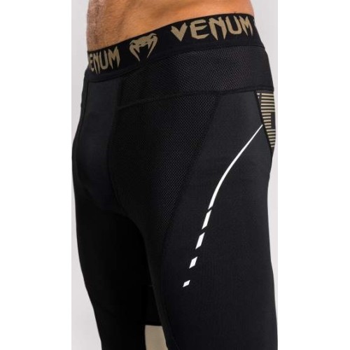 Legginsy sportowe Venum Adrenaline - czarny/piaskowy