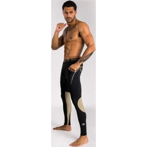 Legginsy sportowe Venum Adrenaline - czarny/piaskowy