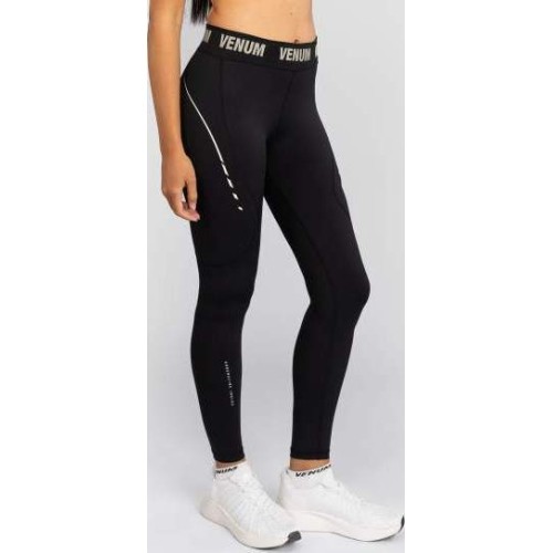 Legginsy damskie Venum Adrenaline, czarno-kremowe