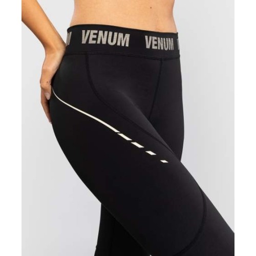Legginsy damskie Venum Adrenaline, czarno-kremowe