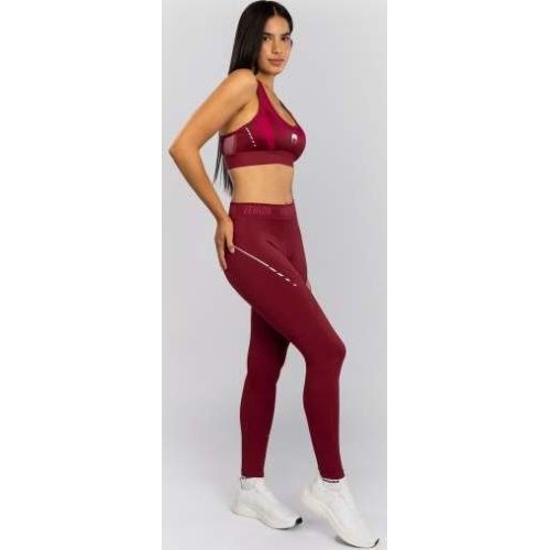Legginsy damskie Venum Adrenaline, bordowo-różowe