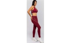 Legginsy damskie Venum Adrenaline, bordowo-różowe