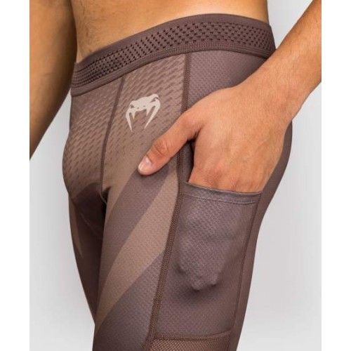 Legginsy Venum No Gi, czekoladowy brąz