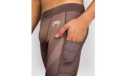 Legginsy Venum No Gi, czekoladowy brąz