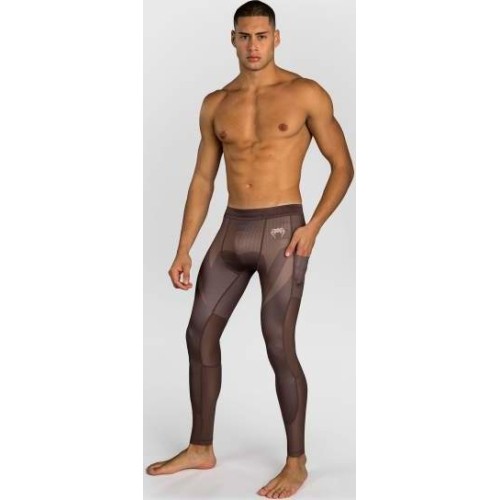 Legginsy Venum No Gi, czekoladowy brąz