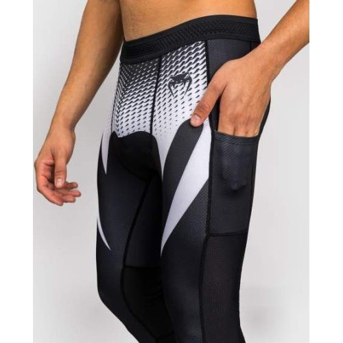 Legginsy Venum No Gi, czarno-białe