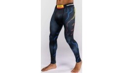 Legginsy Venum x TEKKEN 8 Yoshimitsu, czarno-pomarańczowe