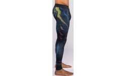 Legginsy Venum x TEKKEN 8 Yoshimitsu, czarno-pomarańczowe
