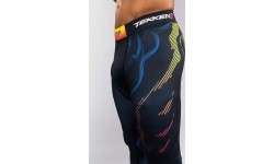 Legginsy Venum x TEKKEN 8 Yoshimitsu, czarno-pomarańczowe