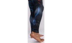Legginsy Venum x TEKKEN 8 Yoshimitsu, czarno-pomarańczowe