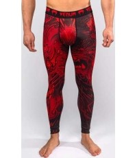 Legginsy kompresyjne Venum Wolf Atak - czarno-czerwone