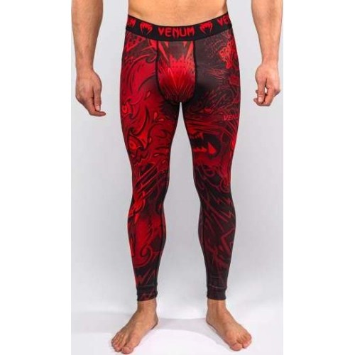 Legginsy kompresyjne Venum Wolf Atak - czarno-czerwone