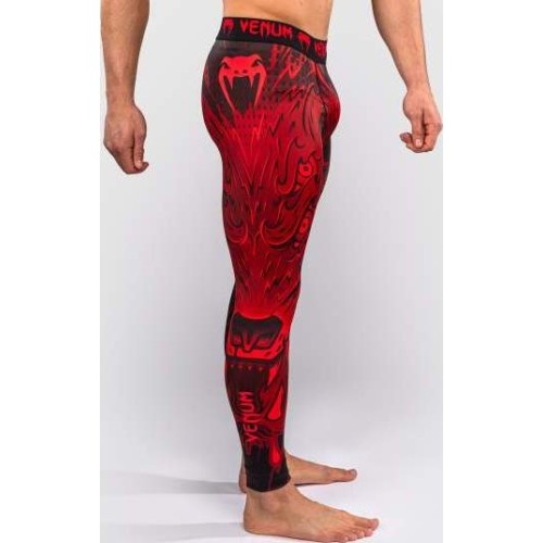 Legginsy kompresyjne Venum Wolf Atak - czarno-czerwone