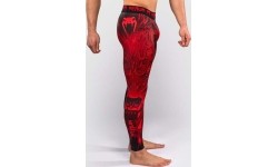 Legginsy kompresyjne Venum Wolf Atak - czarno-czerwone