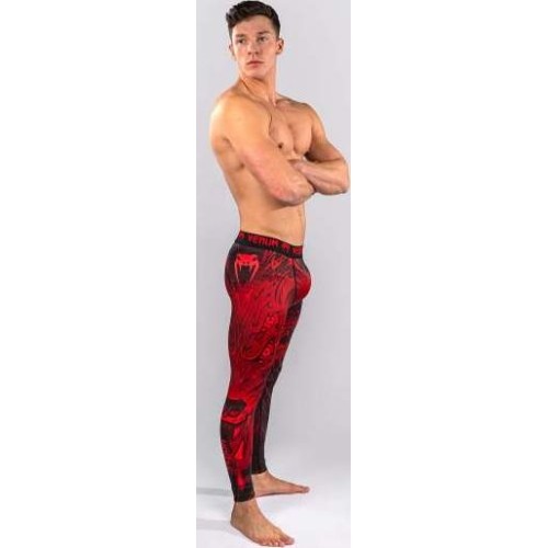Legginsy kompresyjne Venum Wolf Atak - czarno-czerwone