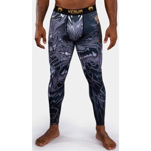 Legginsy Venum Wolf Atak, czarno-szare
