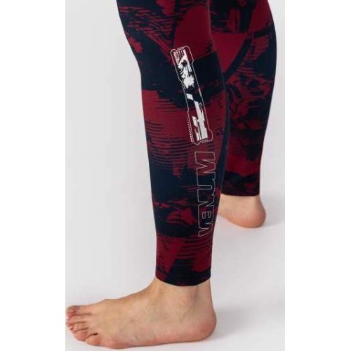Damskie legginsy UFC Zenith by Venum Authentic Fight Week, bordowe