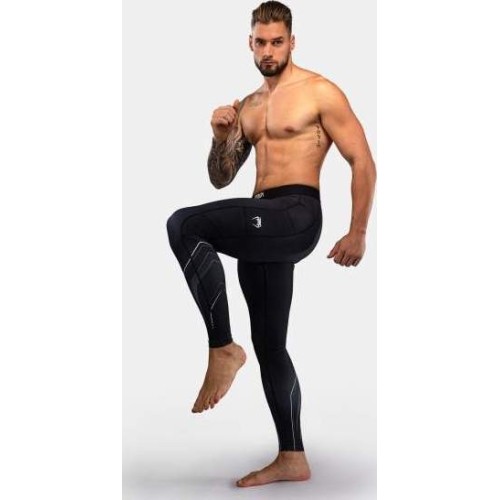 Legginsy Venum Streamline, czarno-białe