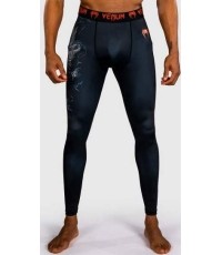 Legginsy Venum Thunder Dragon, czarny/szary/miedziany