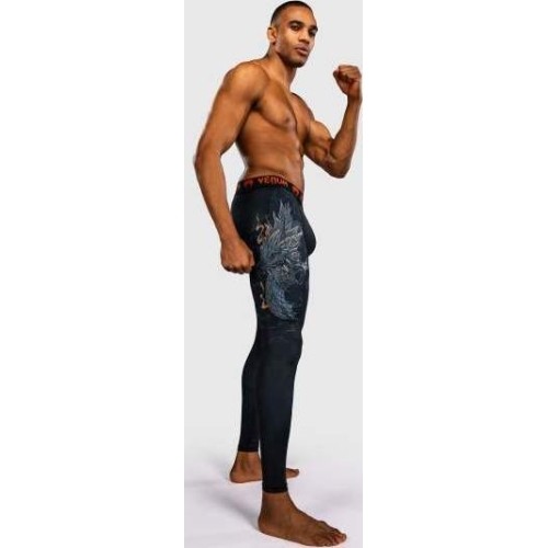 Legginsy Venum Thunder Dragon, czarny/szary/miedziany