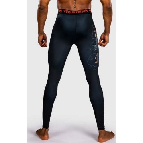 Legginsy Venum Thunder Dragon, czarny/szary/miedziany