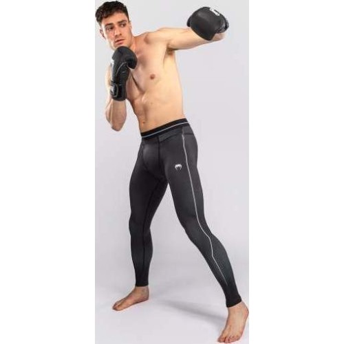 Legginsy Venum Stealth Spats, czarno-białe