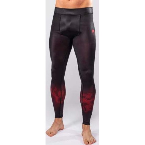 Legginsy Venum Spectre - czarno-czerwone