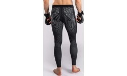 Legginsy Venum Midnight Fury, czarno-szaro-srebrne