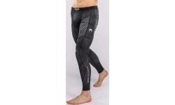 Legginsy Venum Midnight Fury, czarno-szaro-srebrne