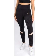 Legginsy damskie Venum Moto, czarno-piaskowe