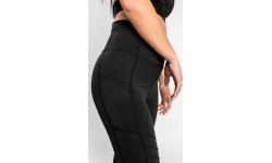 Legginsy damskie Venum Moto, czarno-piaskowe