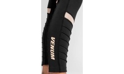 Legginsy damskie Venum Moto, czarno-piaskowe