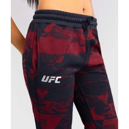 Damskie spodnie UFC Zenith by Venum Fight Week, bordowe