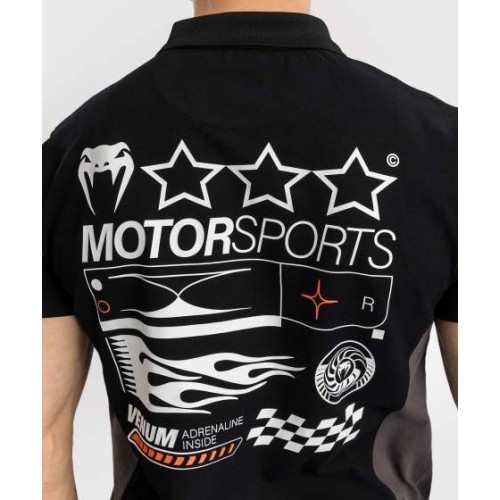 Koszulka polo Venum Motorsport bawełniana – czarna