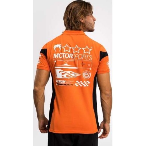 Koszulka polo bawełniana Venum Motorsport, pomarańczowa
