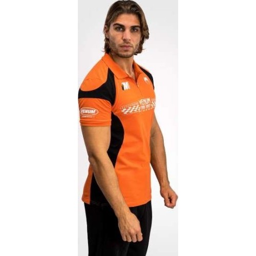 Koszulka polo bawełniana Venum Motorsport, pomarańczowa