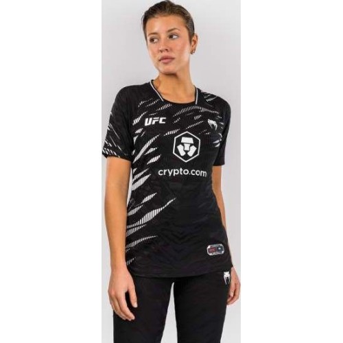 Damska koszulka walkout UFC Fusion by Venum Authentic Fight Night – czarna