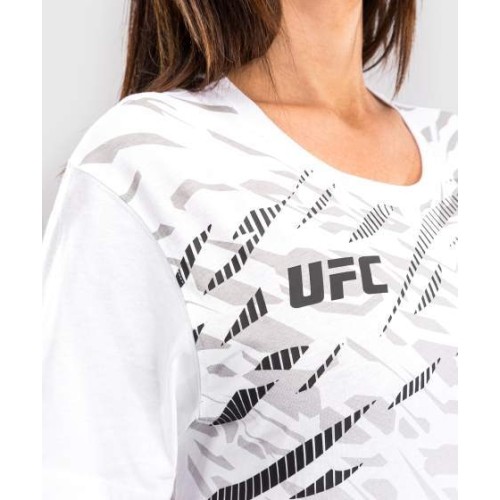 Damska koszulka z krótkim rękawem UFC Fusion by Venum Replica, biała