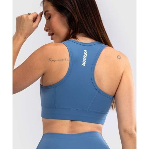 Damski stanik sportowy Venum Essential, średnie podparcie, Storm Blue