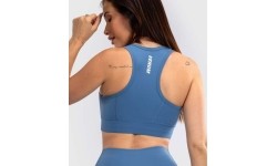 Damski stanik sportowy Venum Essential, średnie podparcie, Storm Blue