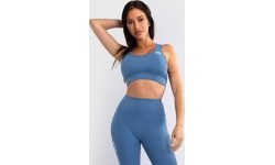 Damski stanik sportowy Venum Essential, średnie podparcie, Storm Blue