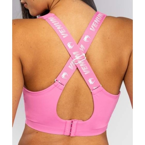 Damski biustonosz sportowy Venum Essential X – Candy Pink