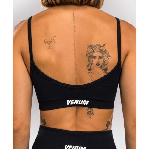 Damski biustonosz sportowy Venum Sculpt, czarno-biały