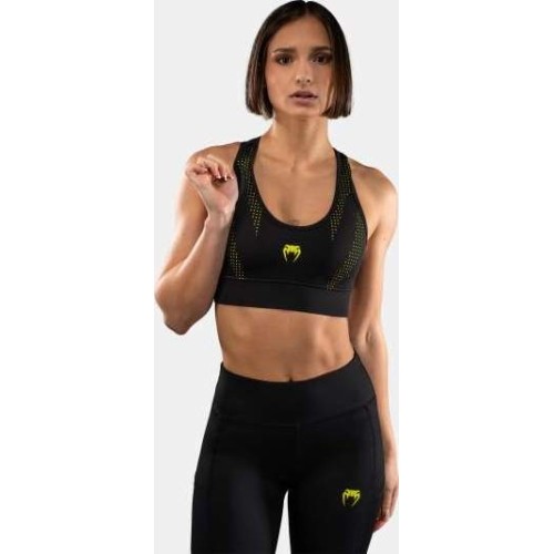 Damski stanik sportowy Venum Lazer, czarno-żółty