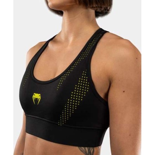 Damski stanik sportowy Venum Lazer, czarno-żółty