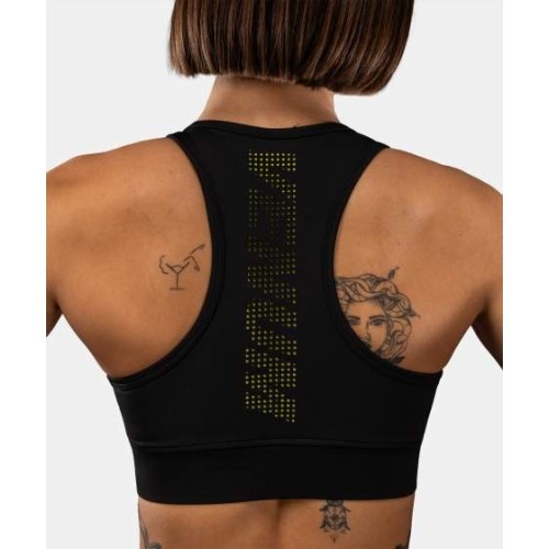 Damski stanik sportowy Venum Lazer, czarno-żółty