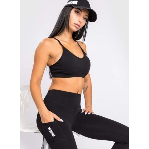Stanik sportowy Venum Essential Low Impact, czarny